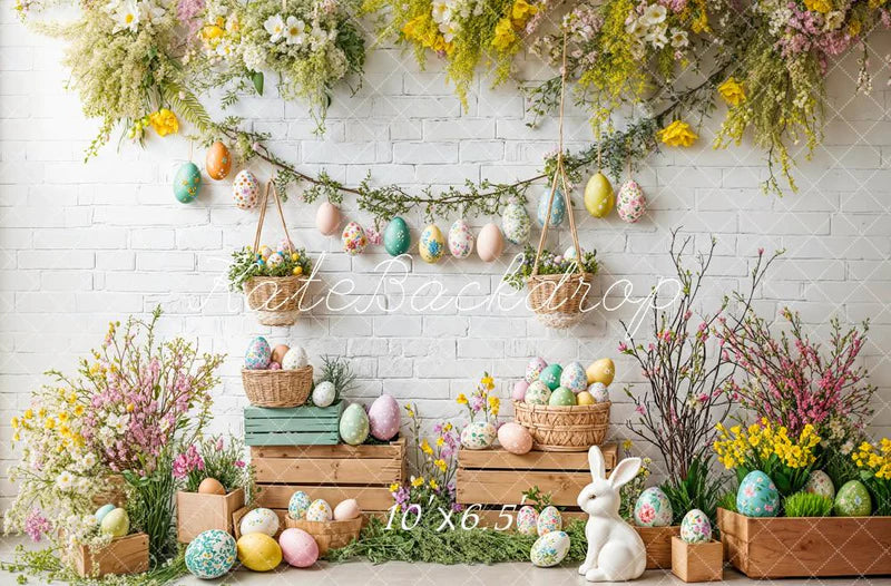 🔥50%OFF-Kate Ostern Hase Blumen Ei Rustikal Hintergrund - Kate Backdrop.de
