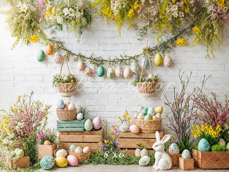 🔥50%OFF-Kate Ostern Hase Blumen Ei Rustikal Hintergrund - Kate Backdrop.de