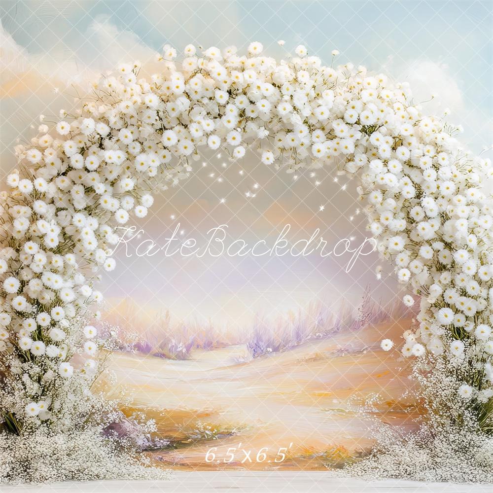 🔥50%OFF-Kate Frühling Löwenzahn Blume Bogen Pastell Hintergrund - Kate Backdrop.de