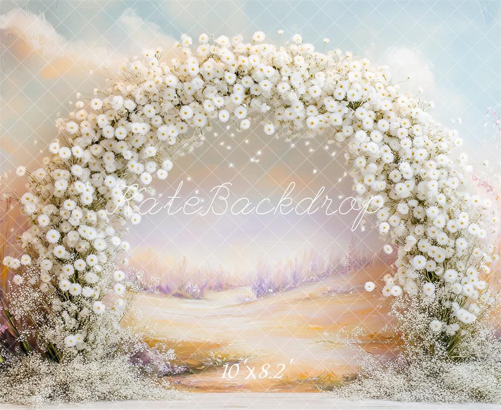 🔥50%OFF-Kate Frühling Löwenzahn Blume Bogen Pastell Hintergrund - Kate Backdrop.de