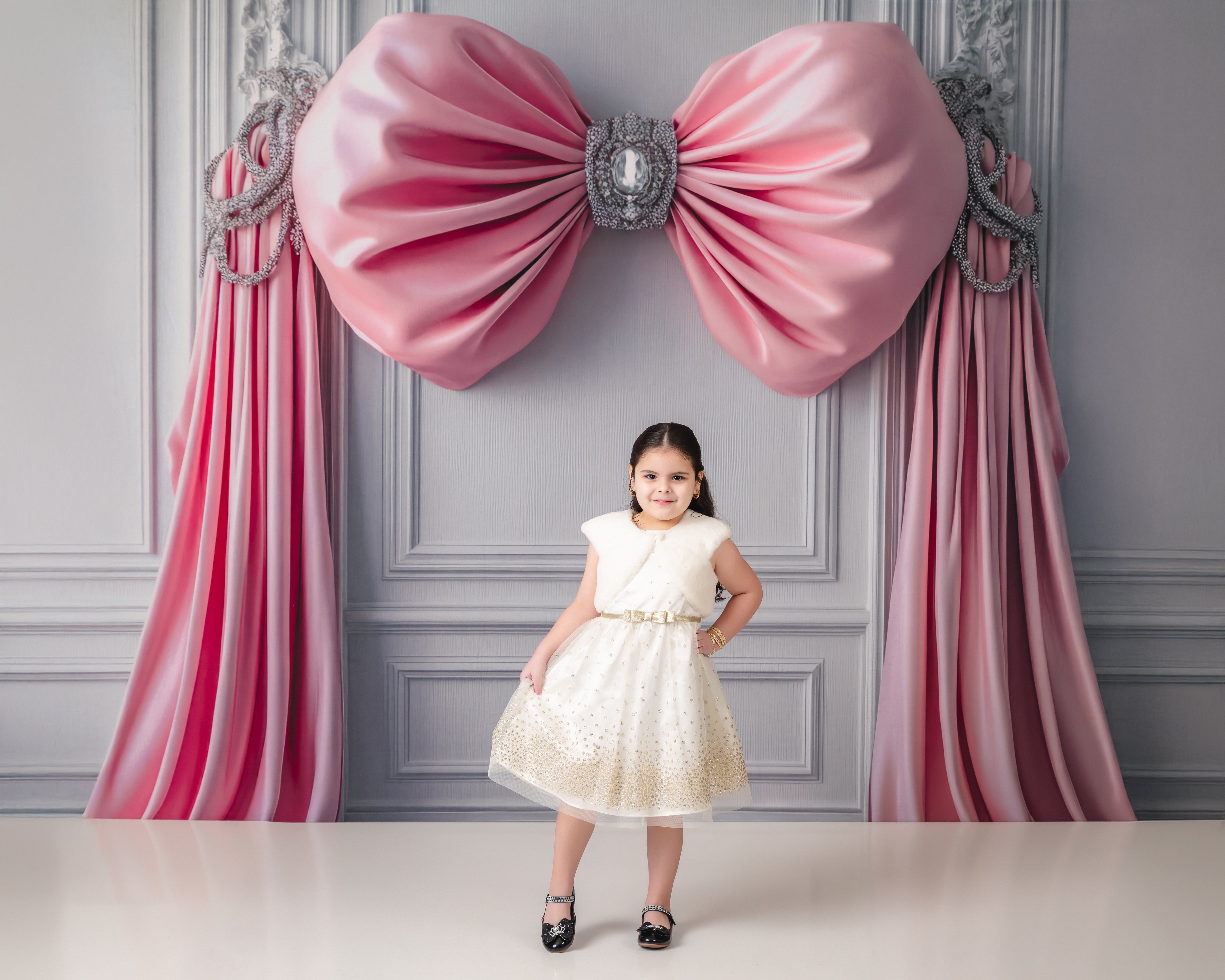 🔥50%OFF-Kate Rosa Schleife Vorhang Retro Hintergrund - Kate Backdrop.de