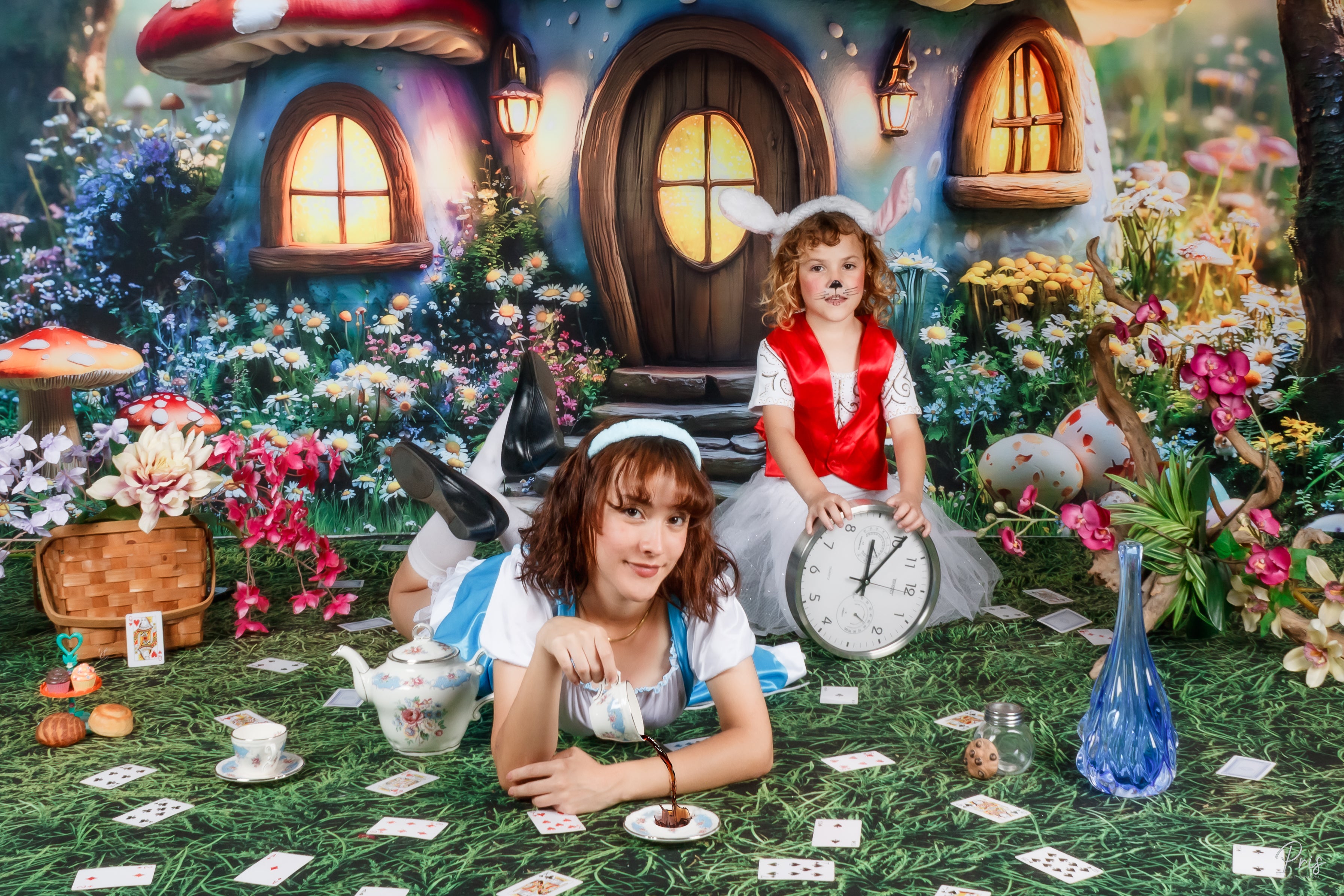 Kate Ostern Fee Pilz Haus Wald Hintergrund entworfen von Emetselch - Kate Backdrop.de