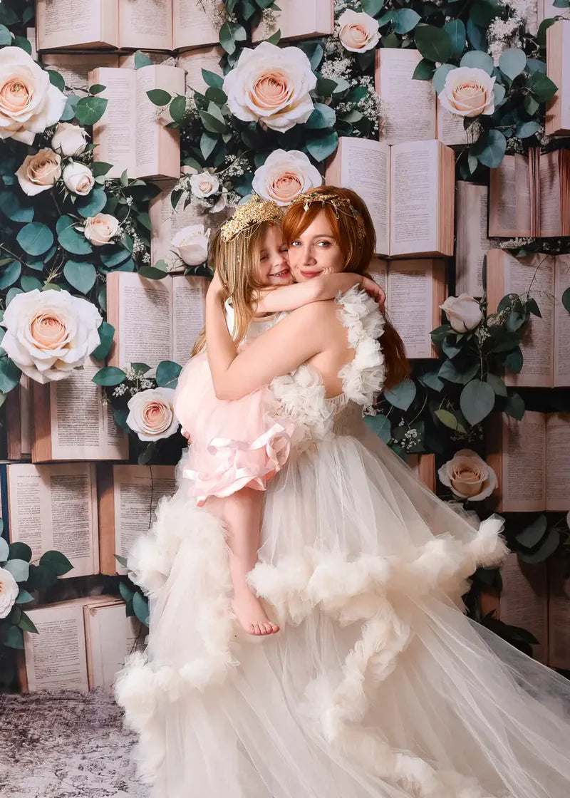 🔥50%OFF-Kate Valentinstag Vintage Bücher Rosen Hintergrund - Kate Backdrop.de