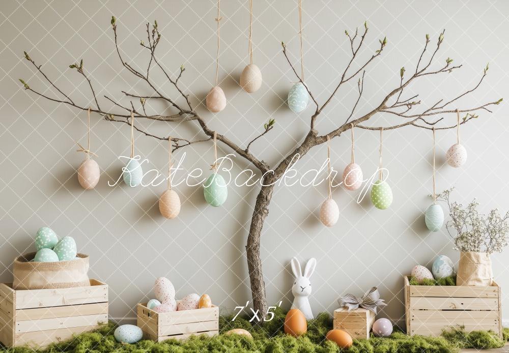 Kate Ostern Ei Baum Hase Hintergrund Entworfen von Patty Robert - Kate Backdrop.de