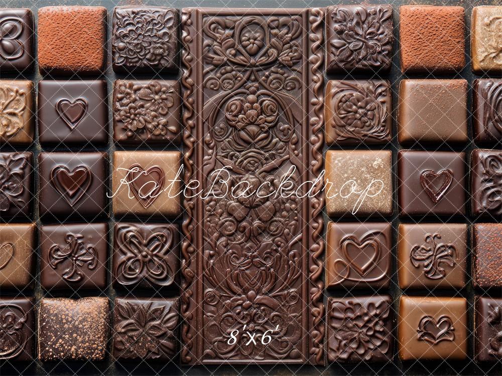 Kate Dessertboden mit Schokoladenmotiv hintergrund Entworfen von Mini MakeBelieve - Kate Backdrop.de