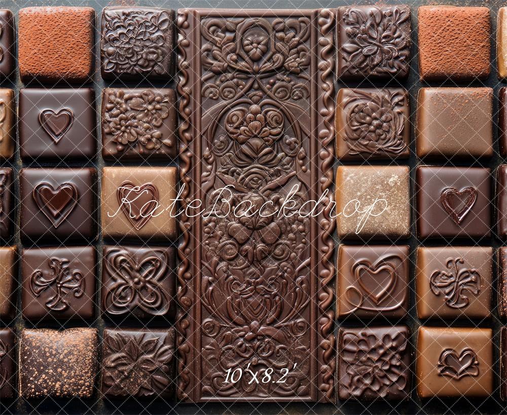 Kate Dessertboden mit Schokoladenmotiv hintergrund Entworfen von Mini MakeBelieve - Kate Backdrop.de