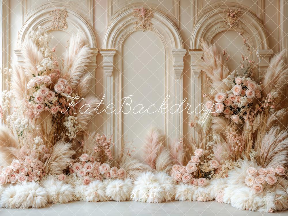 🔥50%OFF-Kate Boho Blumenbogen Hochzeit Retro Hintergrund - Kate Backdrop.de