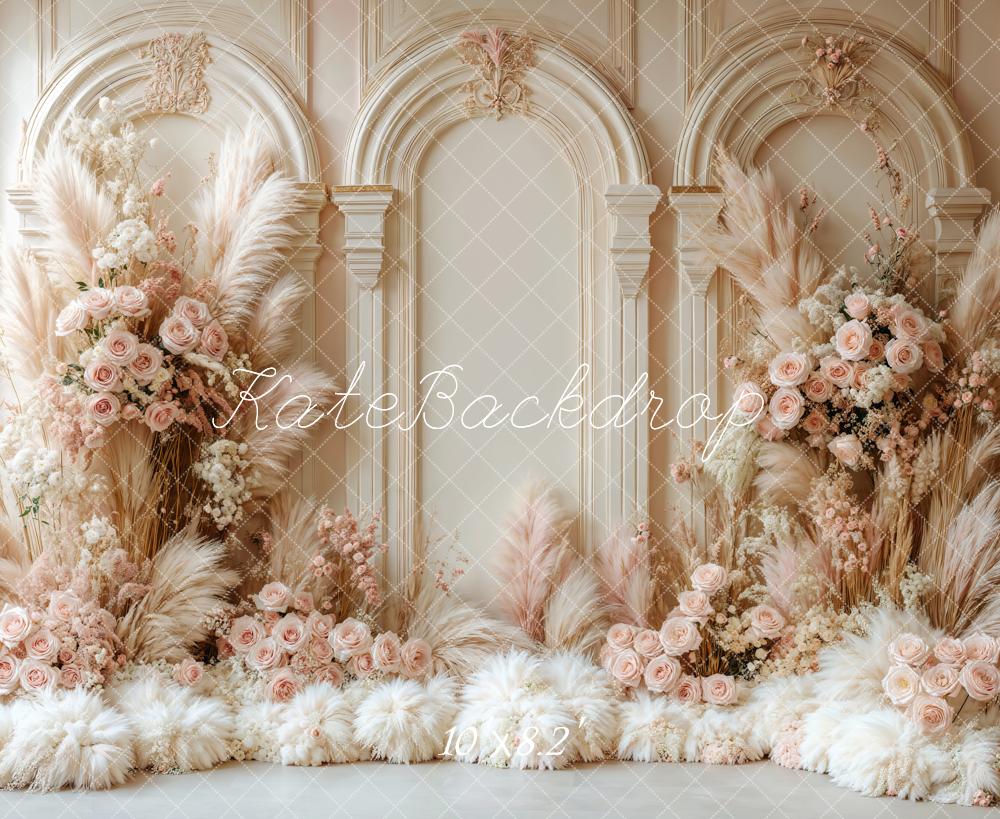 🔥50%OFF-Kate Boho Blumenbogen Hochzeit Retro Hintergrund - Kate Backdrop.de