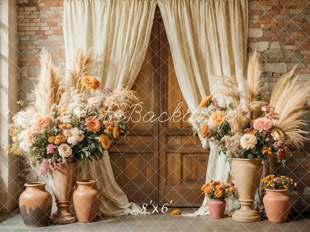 🔥50%OFF-Kate Boho Blumen Rustikal Vorhang Hintergrund - Kate Backdrop.de