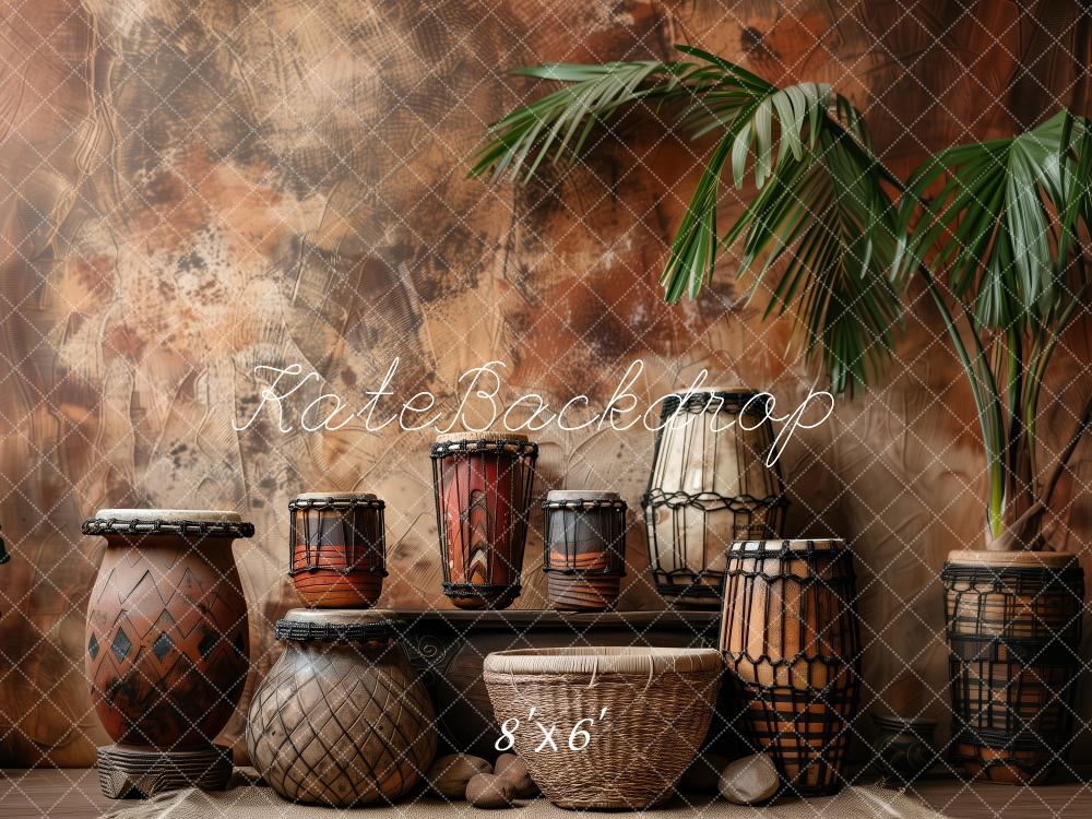🔥50%OFF-Kate Frühling Tropische afrikanische Töpferwaren Hintergrund - Kate Backdrop.de