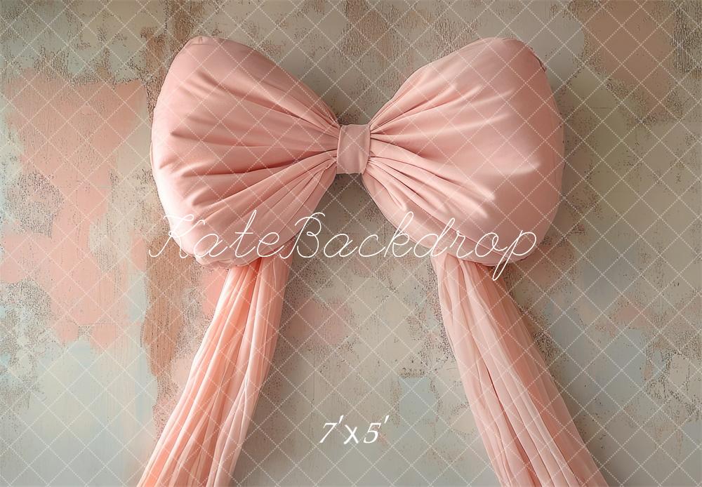 🔥50%OFF-Kate Rosa große Schleife Vintage Wand hintergrund - Kate Backdrop.de