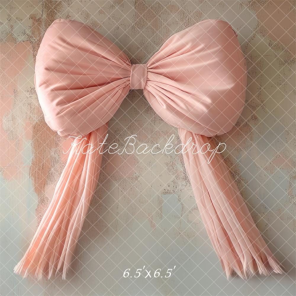 🔥50%OFF-Kate Rosa große Schleife Vintage Wand hintergrund - Kate Backdrop.de