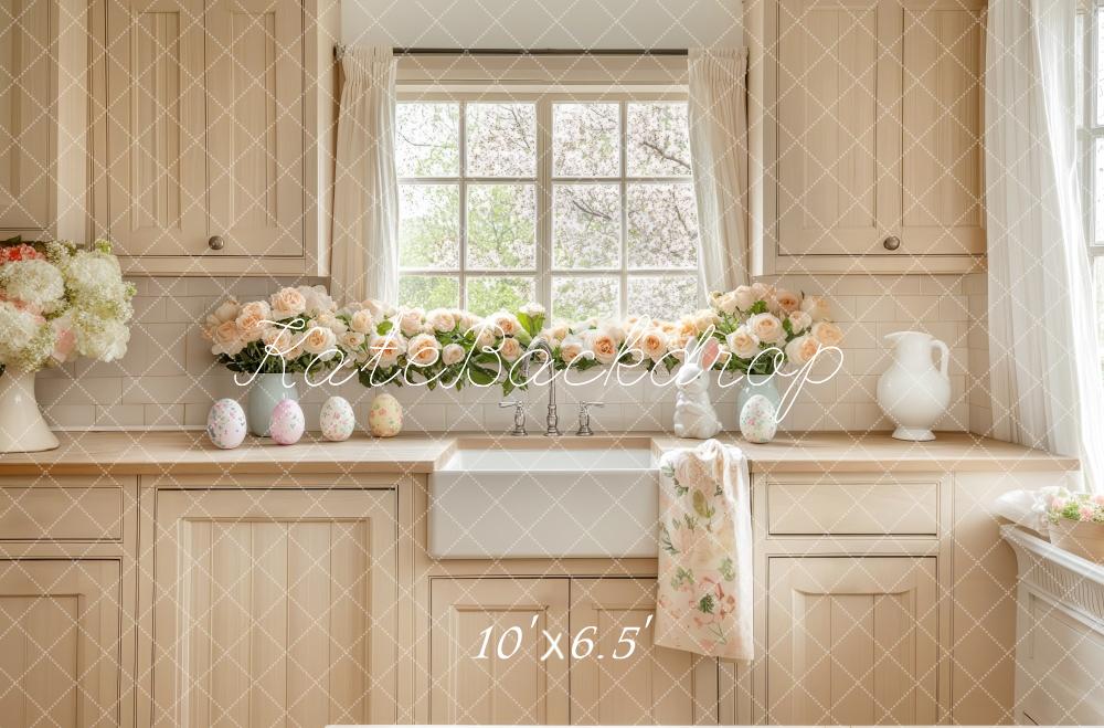 🔥50%OFF-Kate Ostern Küchenschränke Blumenfenster hintergrund - Kate Backdrop.de
