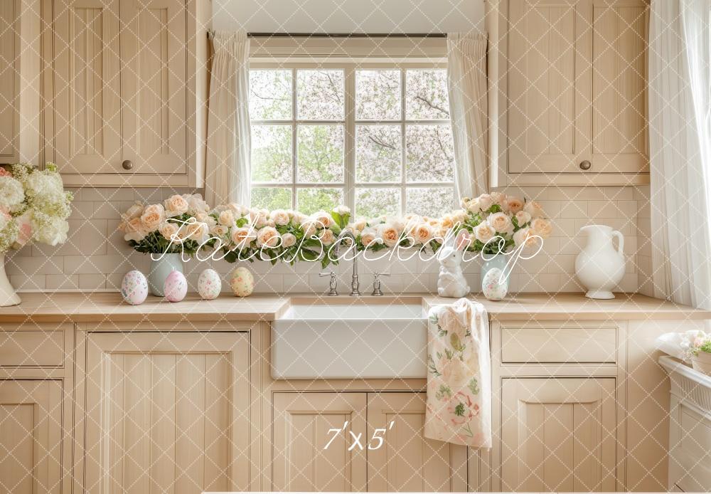 🔥50%OFF-Kate Ostern Küchenschränke Blumenfenster hintergrund - Kate Backdrop.de
