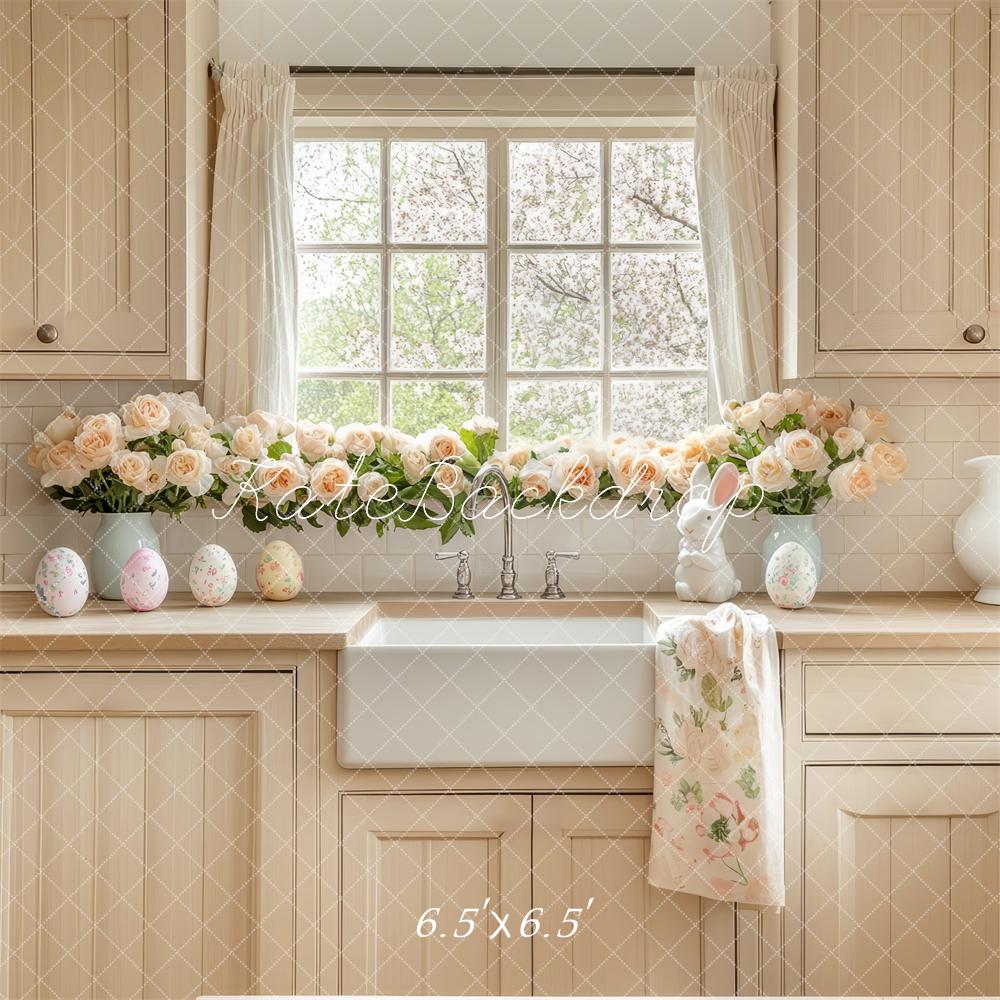 🔥50%OFF-Kate Ostern Küchenschränke Blumenfenster hintergrund - Kate Backdrop.de