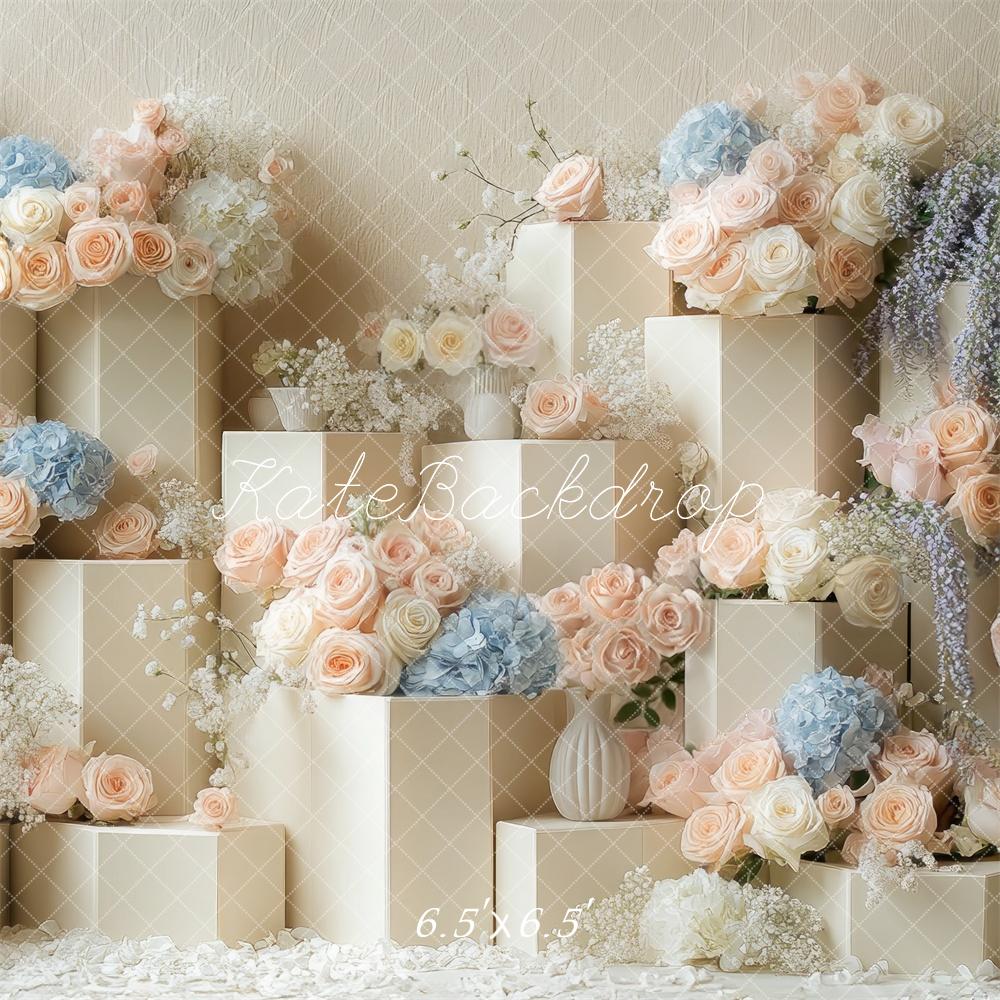 Kate Hochzeit Blumen Kaskade hintergrund Entworfen von Mini MakeBelieve - Kate Backdrop.de