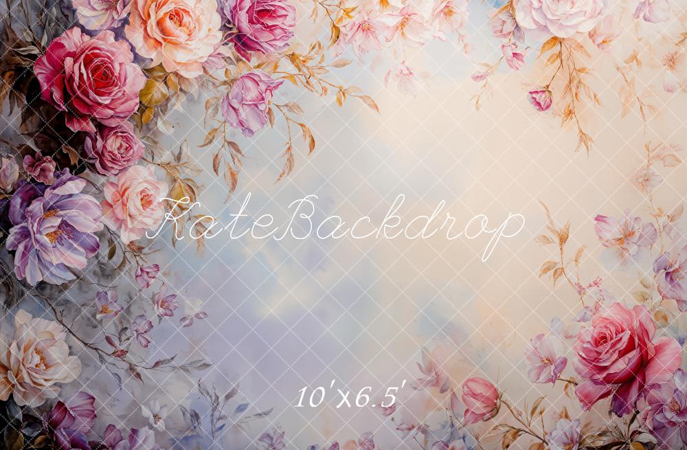 Kate Frühling Fine art Blumen Rosen Hintergrund Von GQ - Kate Backdrop.de