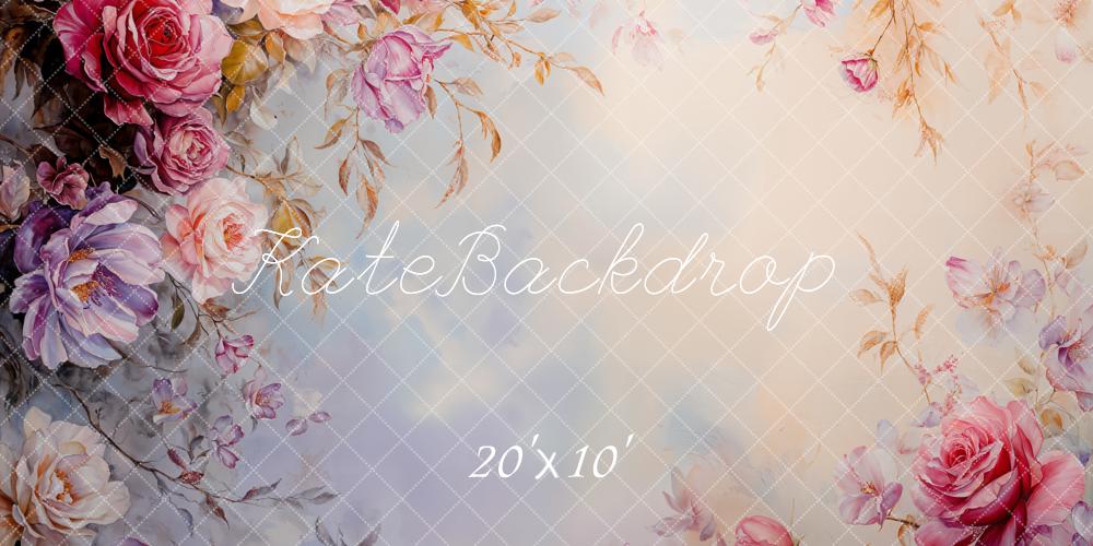 Kate Frühling Fine art Blumen Rosen Hintergrund Von GQ - Kate Backdrop.de