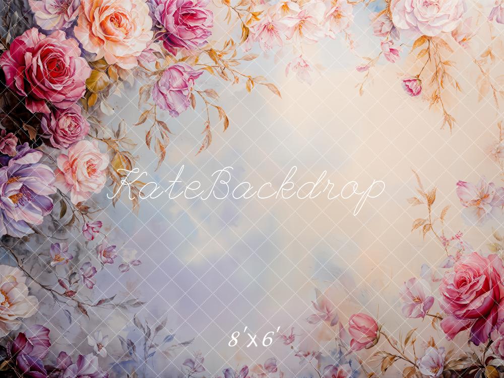 Kate Frühling Fine art Blumen Rosen Hintergrund Von GQ - Kate Backdrop.de