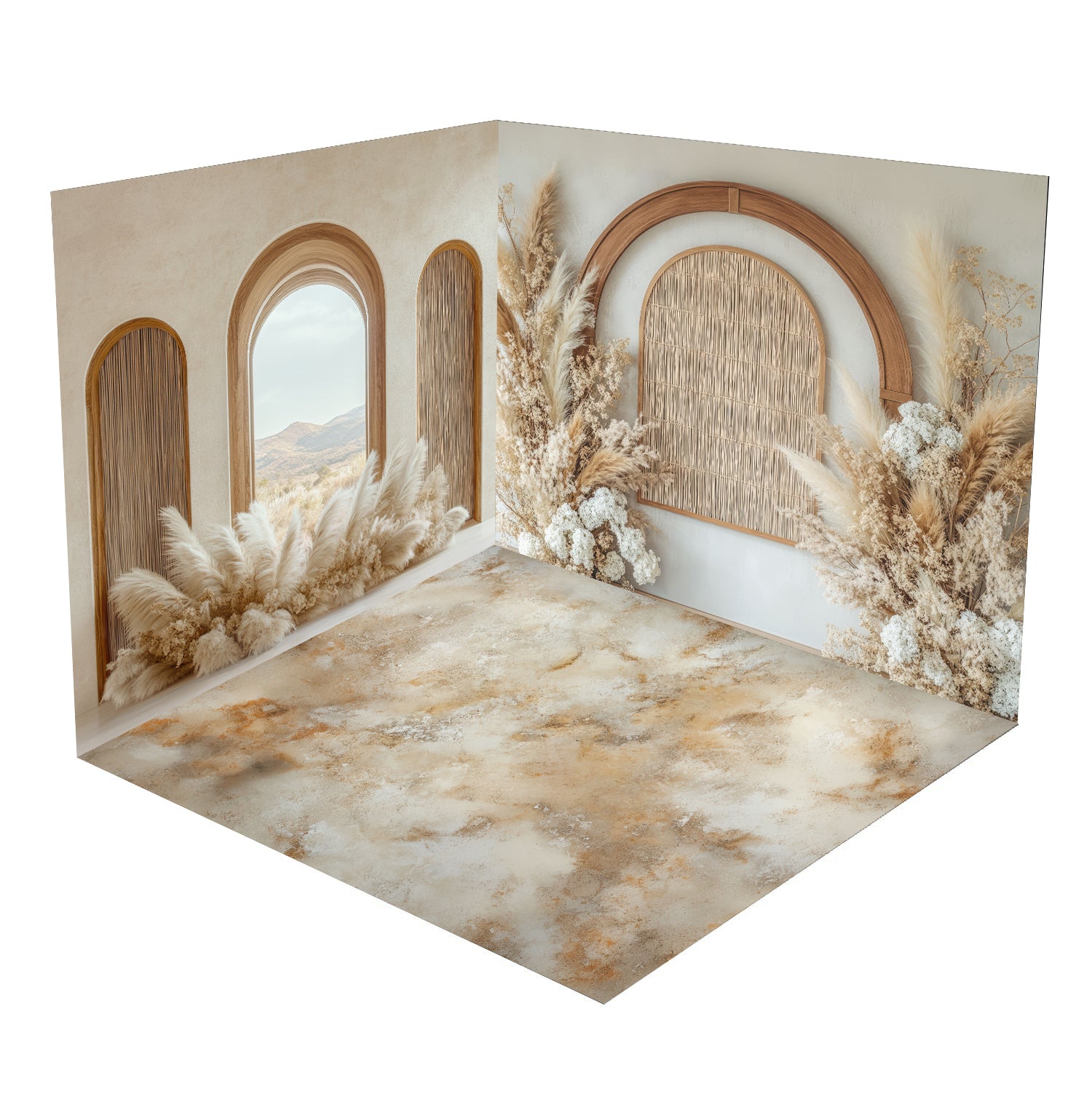 🔥50%OFF-Kate Boho beige Bogen Raum eingestellt - Kate Backdrop.de