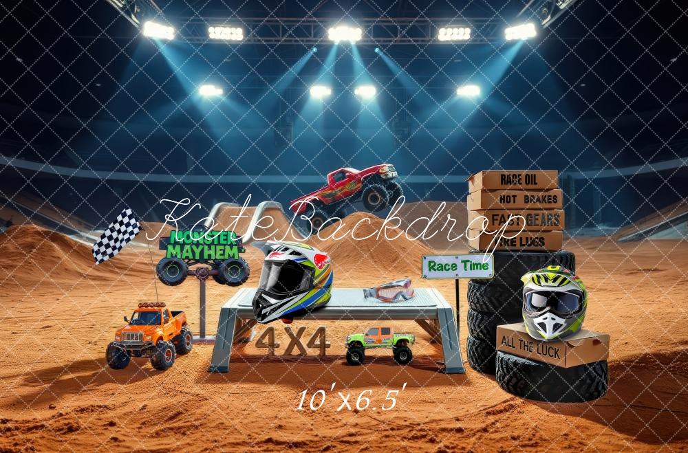 Kate Sportlicher Rennwagen-Helm Hintergrund Von Laura Bybee - Kate Backdrop.de