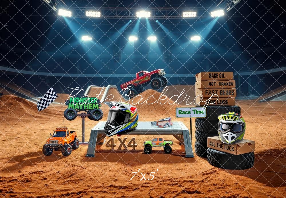 Kate Sportlicher Rennwagen-Helm Hintergrund Von Laura Bybee - Kate Backdrop.de