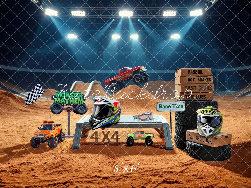 Kate Sportlicher Rennwagen-Helm Hintergrund Von Laura Bybee - Kate Backdrop.de