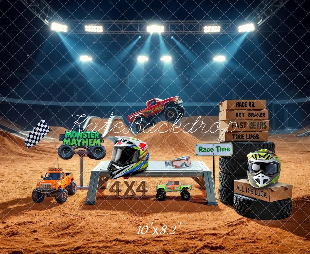 Kate Sportlicher Rennwagen-Helm Hintergrund Von Laura Bybee - Kate Backdrop.de