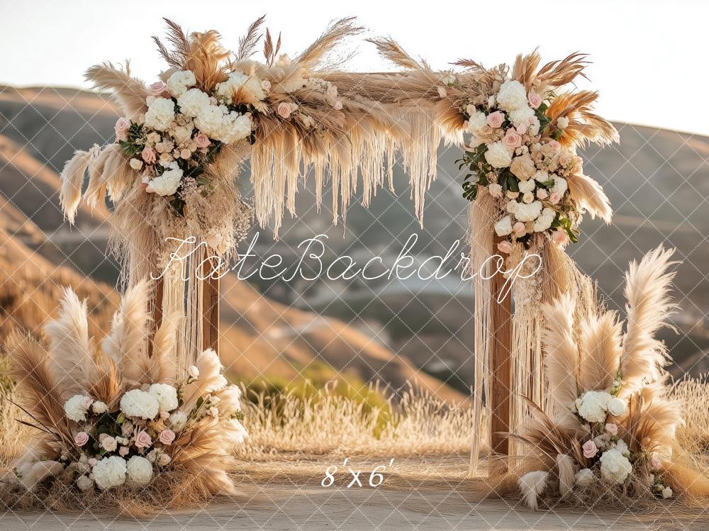 🔥50%OFF-Kate Boho Blumenbogen im Freien Hintergrund - Kate Backdrop.de