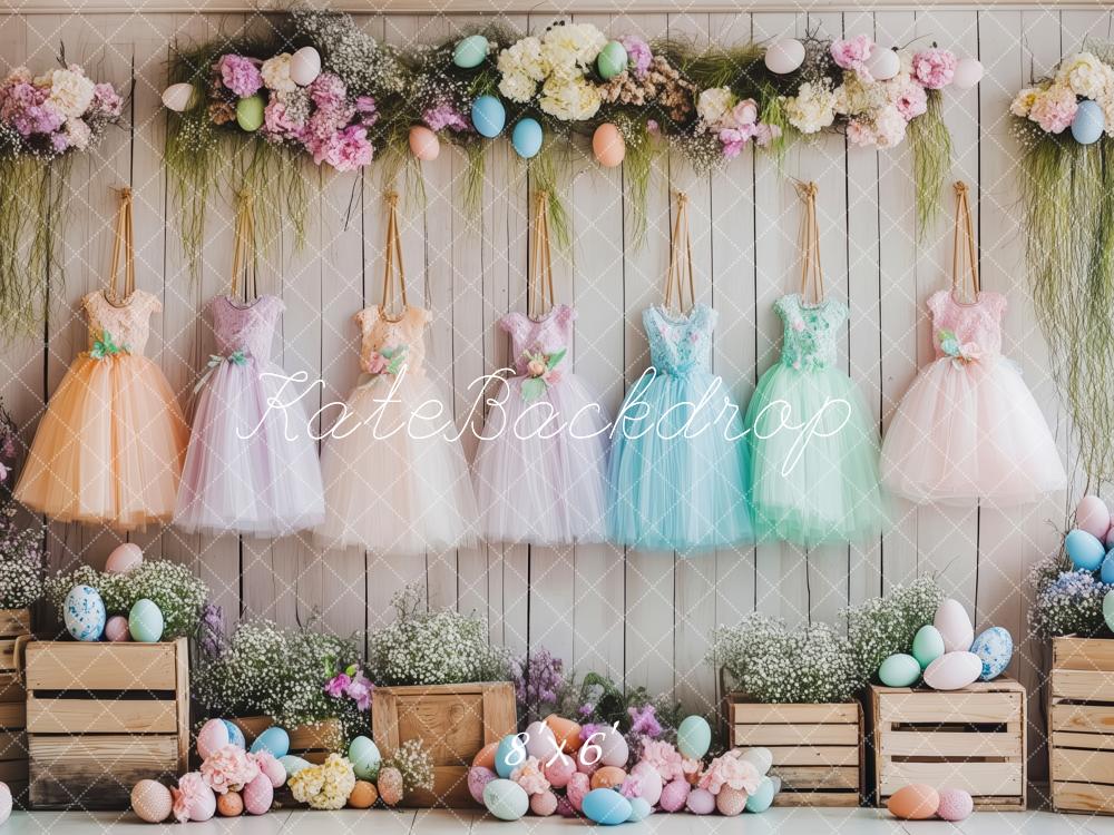 Kate Ostern Ballett Tutu-Eier Hintergrund von Patty Roberts - Kate Backdrop.de