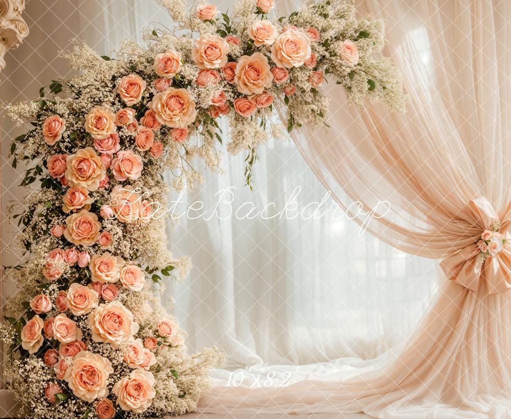 Kate Elegante Blumenbogenvorhänge Hintergrund Von Kate - Kate Backdrop.de