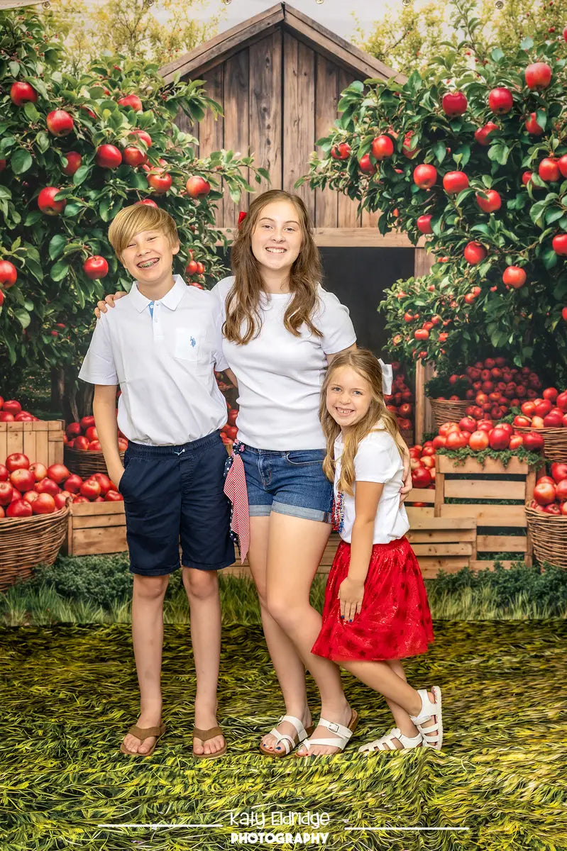 Kate Herbst Apfel Obstgarten Scheune Raum Hintergrund-Set - Kate Backdrop.de