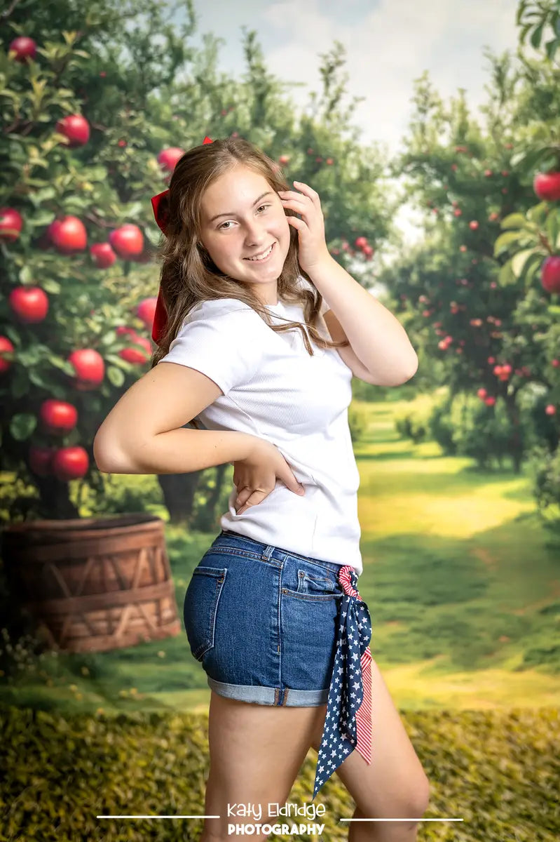 Kate Herbst Apfel Obstgarten Scheune Raum Hintergrund-Set - Kate Backdrop.de