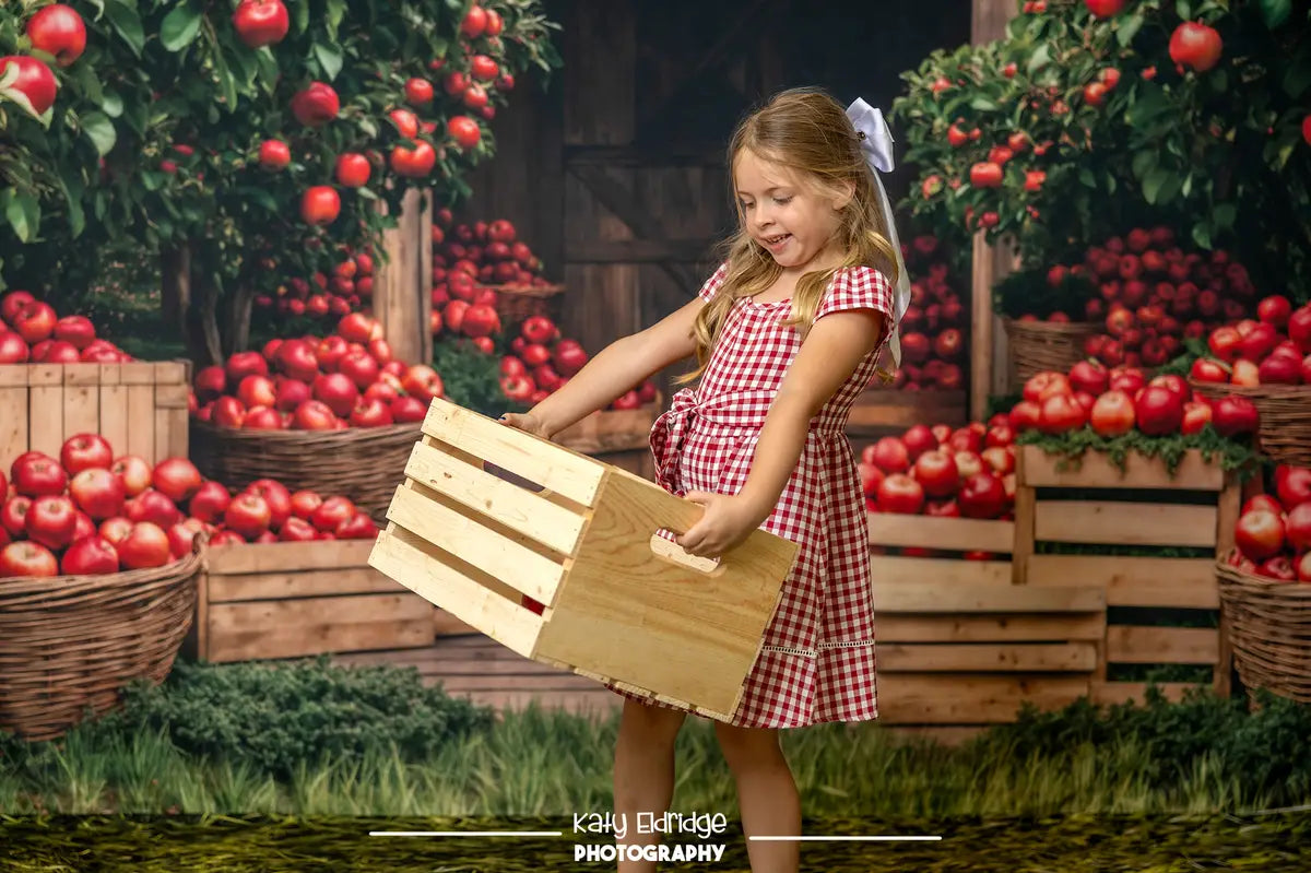 Kate Herbst Apfel Obstgarten Scheune Raum Hintergrund-Set - Kate Backdrop.de