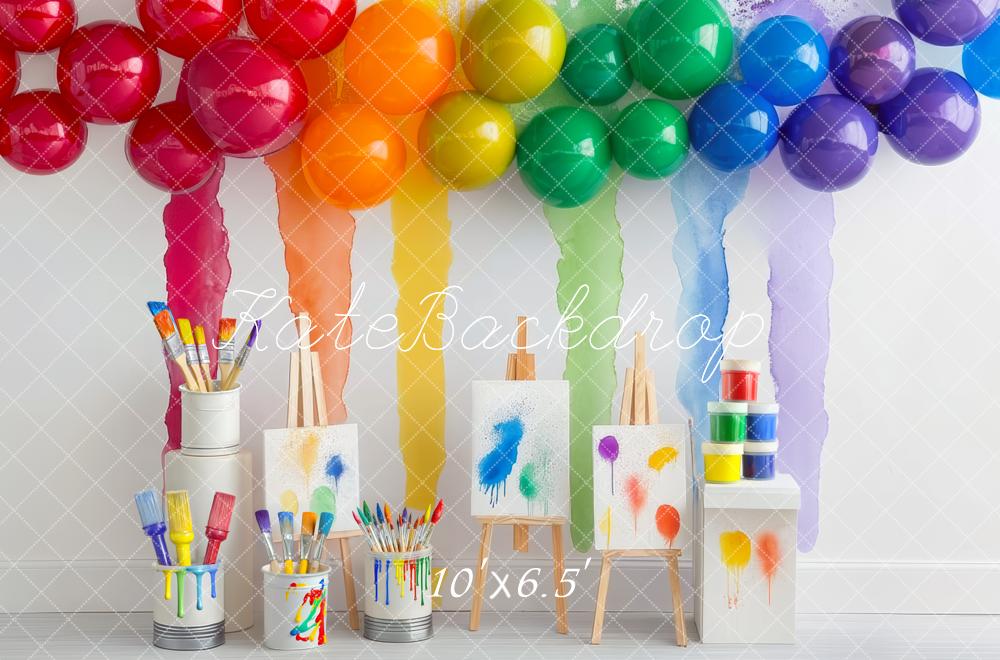 🔥50%OFF-Kate Regenbogen Kunst malerei Partei Hintergrund - Kate Backdrop.de