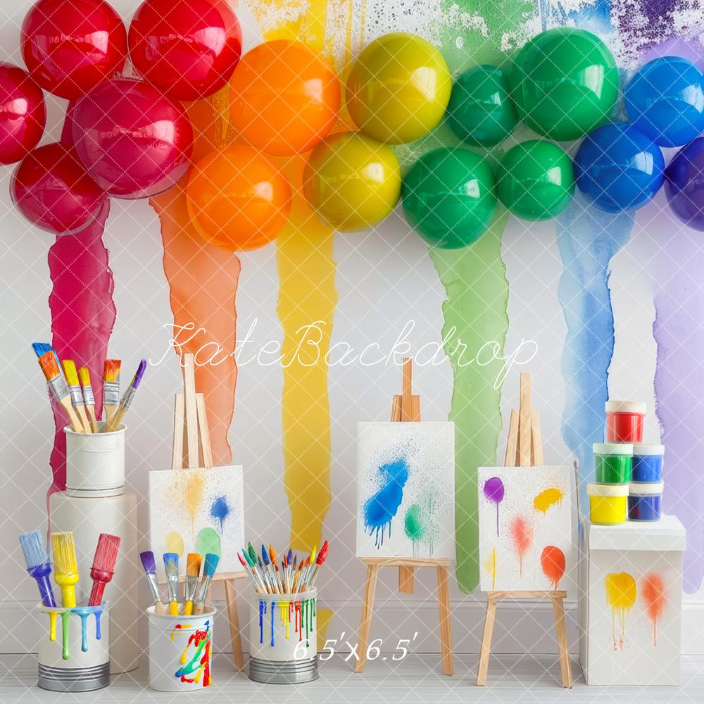 🔥50%OFF-Kate Regenbogen Kunst malerei Partei Hintergrund - Kate Backdrop.de