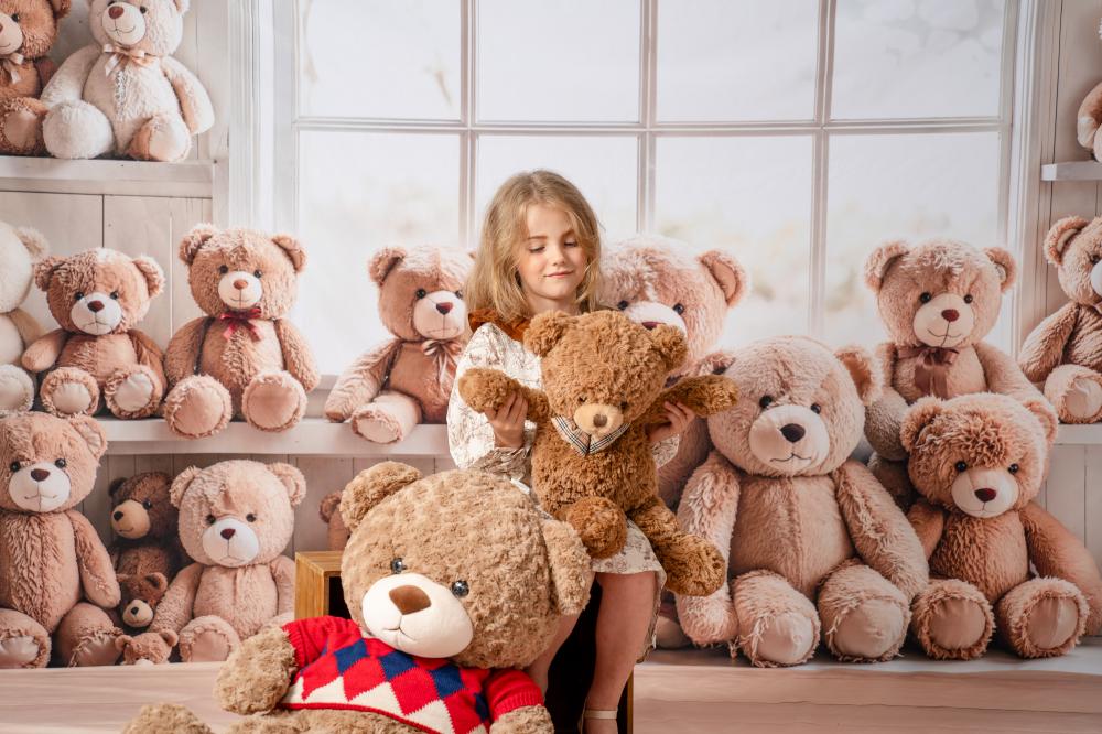 Kate Kinder Teddybären Regal Neutral Hintergrund Entworfen von Emetselch