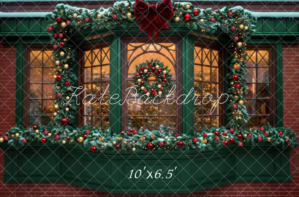 🔥50%OFF-Kate Weihnachten Baum mondbeschienenes Fenster kuschelige Kissen Hintergrund - Kate Backdrop.de