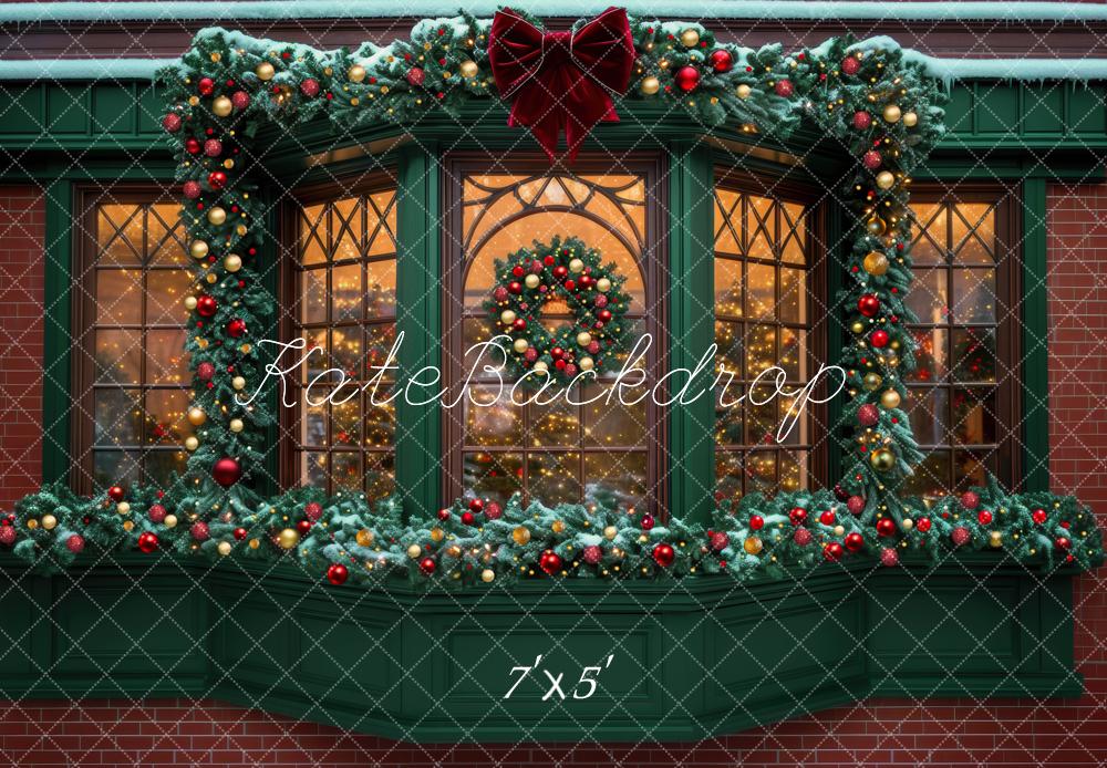 🔥50%OFF-Kate Weihnachten Baum mondbeschienenes Fenster kuschelige Kissen Hintergrund - Kate Backdrop.de