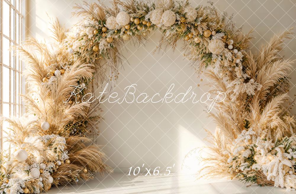 ⚡Blitzangebote #2-Kate Weihnachten Boho Blumen Bogen Hintergrund - Kate Backdrop.de