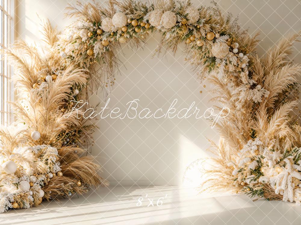 ⚡Blitzangebote #2-Kate Weihnachten Boho Blumen Bogen Hintergrund - Kate Backdrop.de