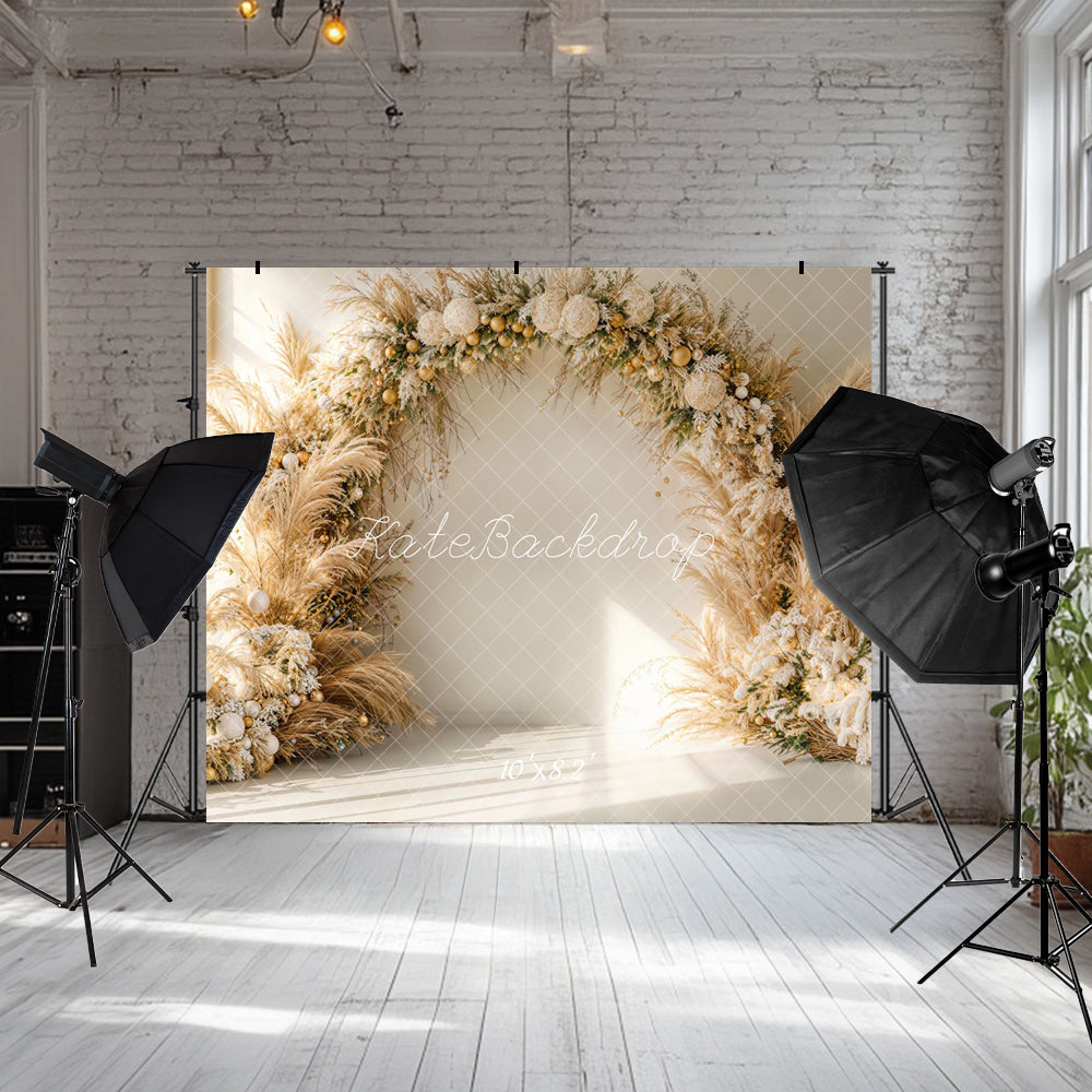⚡Blitzangebote #2-Kate Weihnachten Boho Blumen Bogen Hintergrund - Kate Backdrop.de