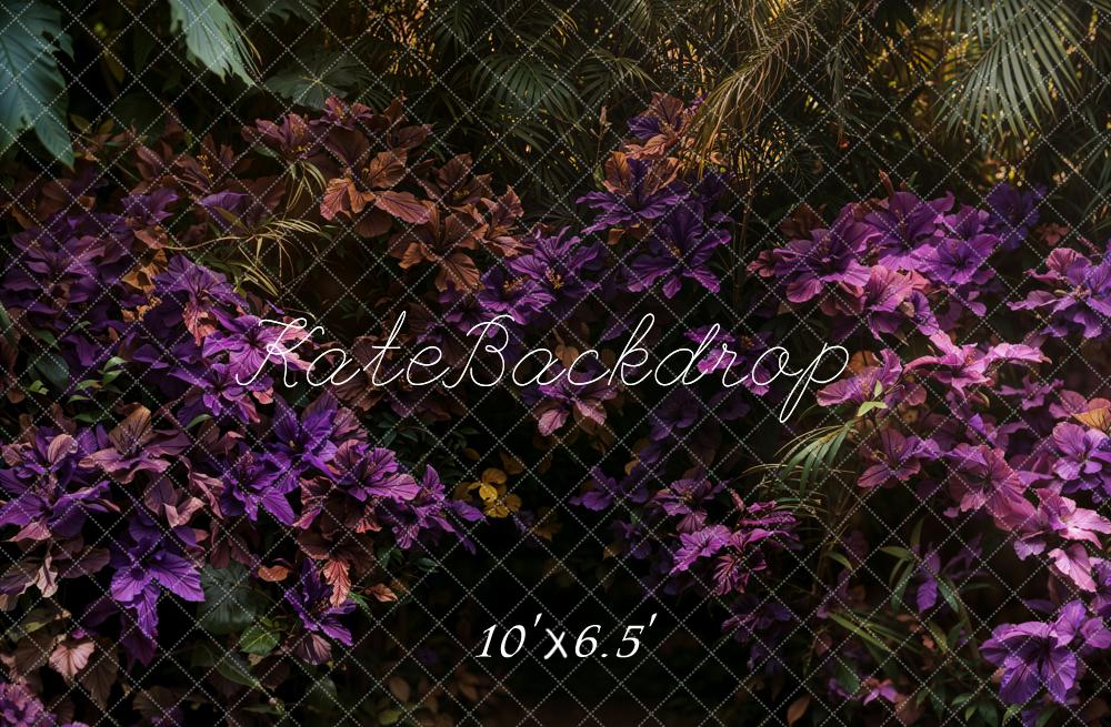 Kate Sommer Tropisch Blumen Lila Garden Hintergrund entworfen von Emetselch - Kate Backdrop.de