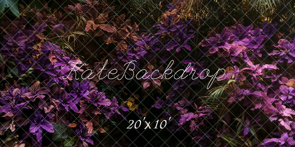 Kate Sommer Tropisch Blumen Lila Garden Hintergrund entworfen von Emetselch - Kate Backdrop.de