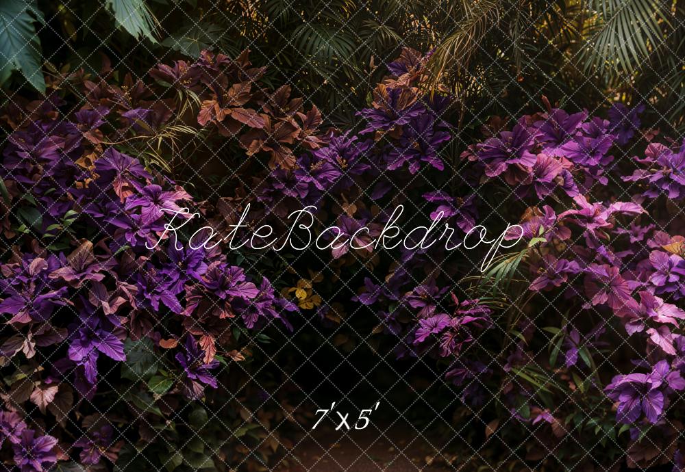 Kate Sommer Tropisch Blumen Lila Garden Hintergrund entworfen von Emetselch - Kate Backdrop.de
