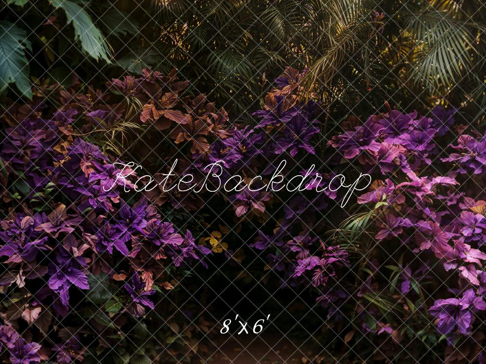 Kate Sommer Tropisch Blumen Lila Garden Hintergrund entworfen von Emetselch - Kate Backdrop.de