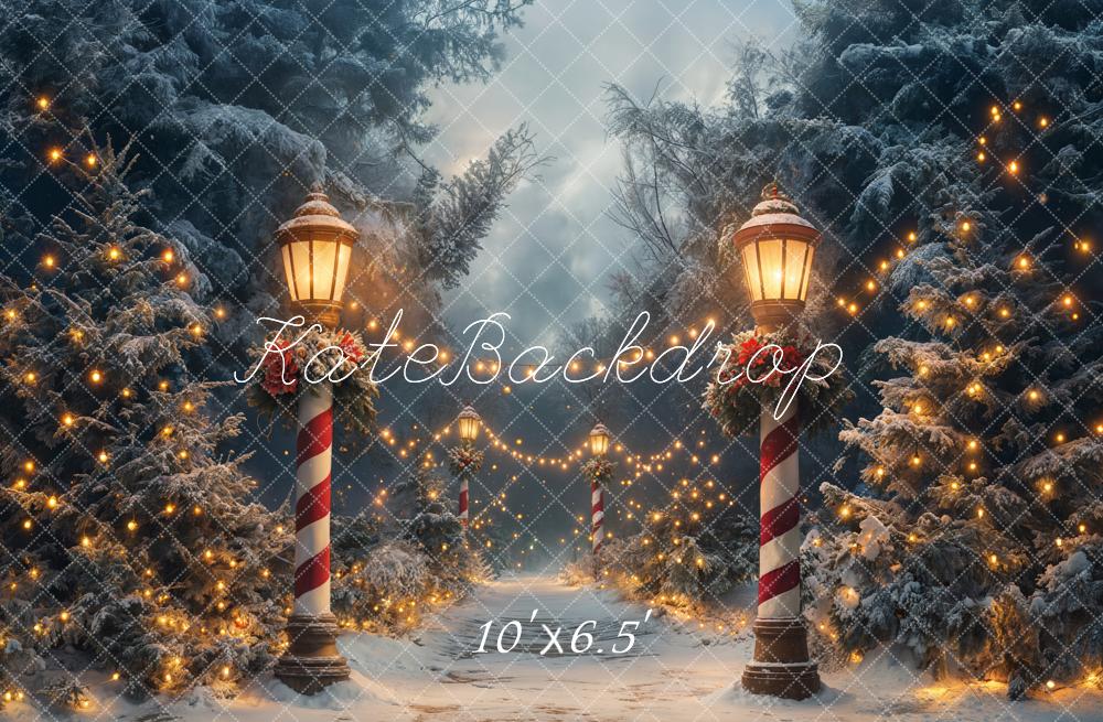 ⚡Blitzangebote #1-Kate Weihnachten Winter Wunderland Lichter Hintergrund - Kate Backdrop.de