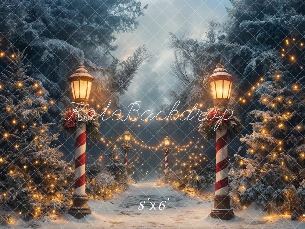 ⚡Blitzangebote #1-Kate Weihnachten Winter Wunderland Lichter Hintergrund - Kate Backdrop.de