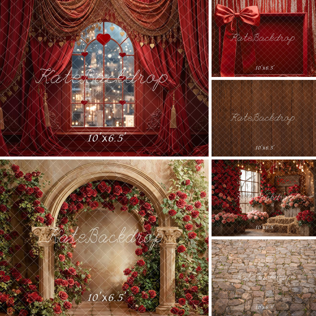 ⚡Flash Sale-Kate Rote Valentinstag Kombinieren Sie nach Belieben Hintergründe