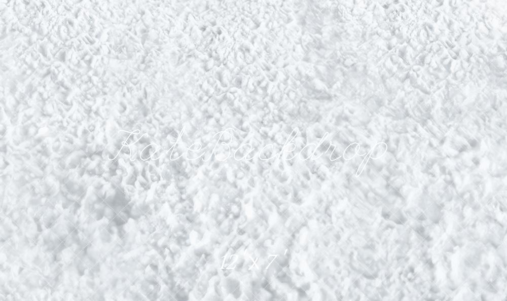 Kate Winterweiße Schneetextur Vinyl Hintergrund Boden
